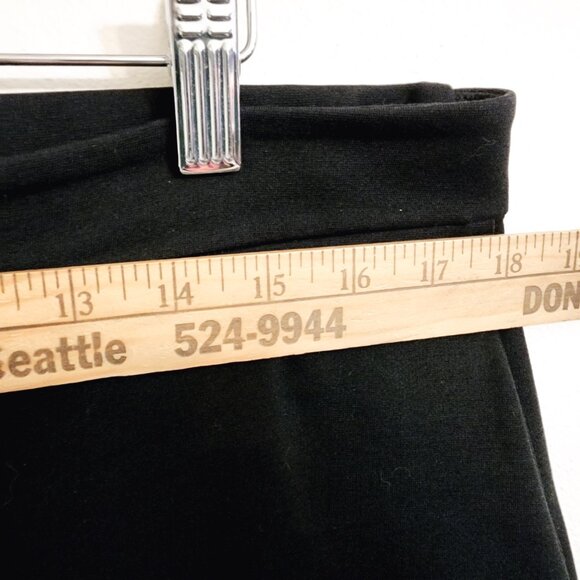 EILEEN FISHER Pants L Stretch Viscose Jersey Slouch Tapered Black USA Minimalist - Picture 12 of 16